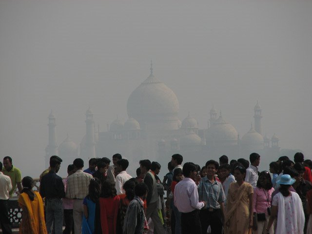 Agra red fort view of Taj Mahal by snorth