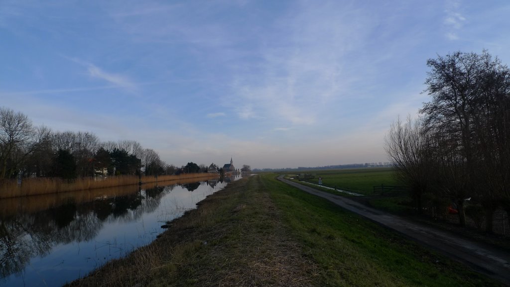 Dijk langs de Beemsteruitwatering by Colin Brace