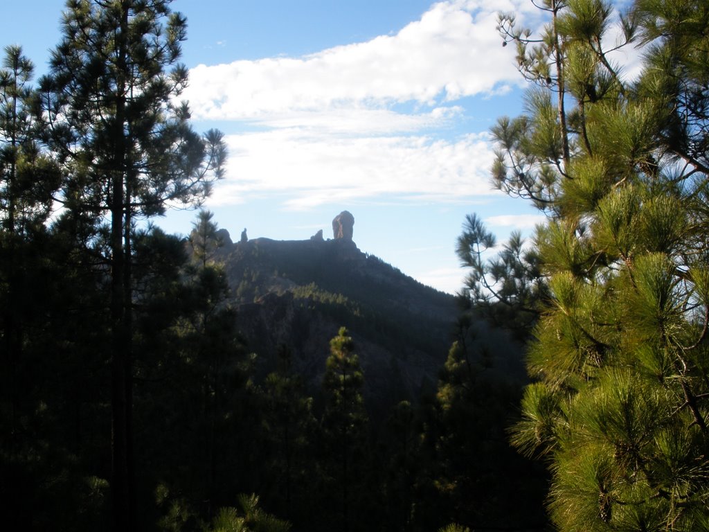 Roque Nublo desde la carretera by Adrián HP