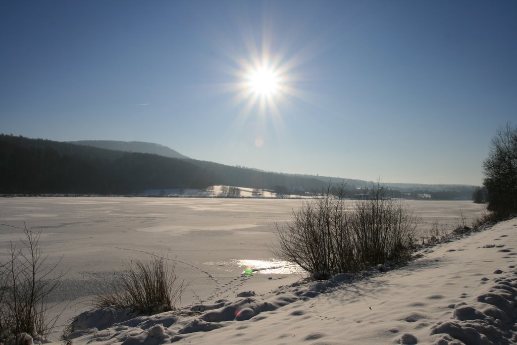 Schiedersee im Winter by Ruediger Landwehr