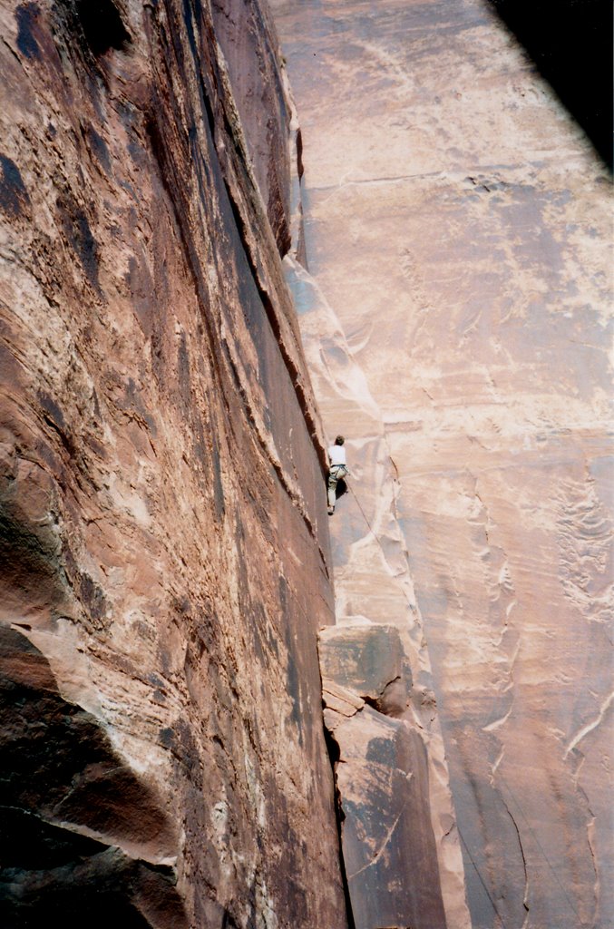 Indian Creek - Jon Climbing! by Jon McDermid