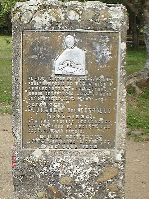 ANTIGUA PLACA DEDICADA A PRESBITERO FLORENCIO DEL CASTILLO-RUINAS DE UJARRAS by Yamil Herrera A