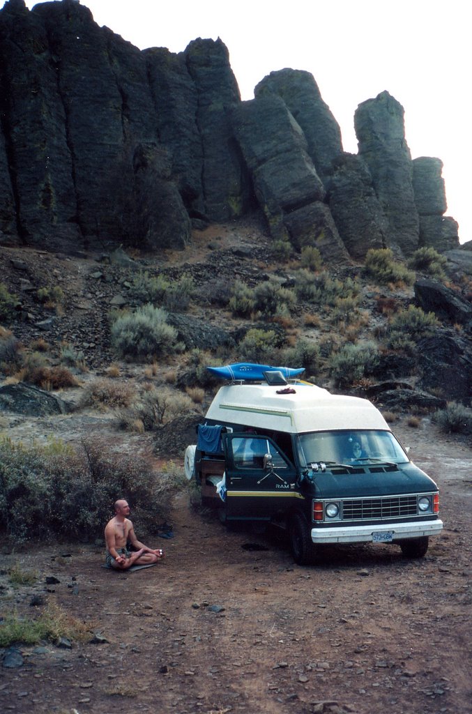 Hoar meditates at Frenchman's Coulee! by Jon McDermid