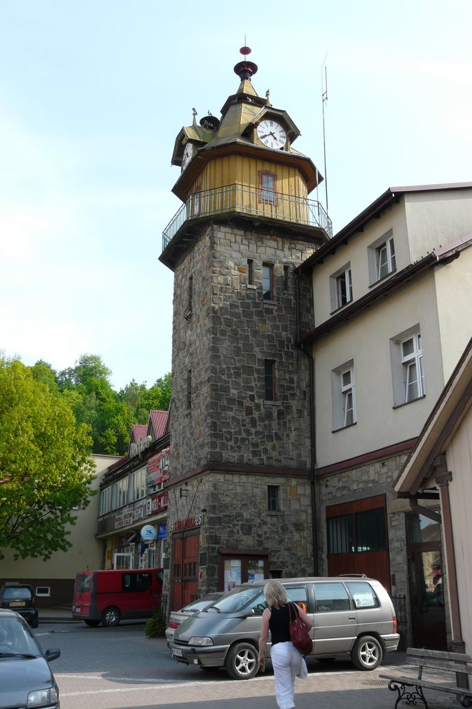 Dobczyce - fire-station, remiza strażacka by prosionek