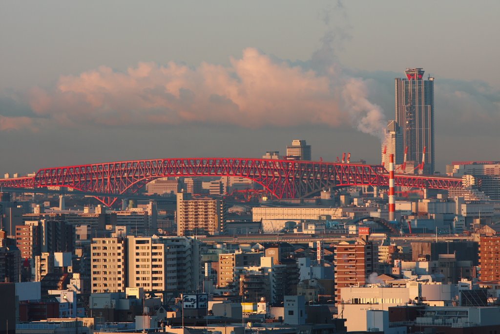 Skyline of Osaka by axchan