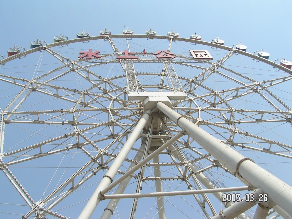 Wheel in the water park by mag