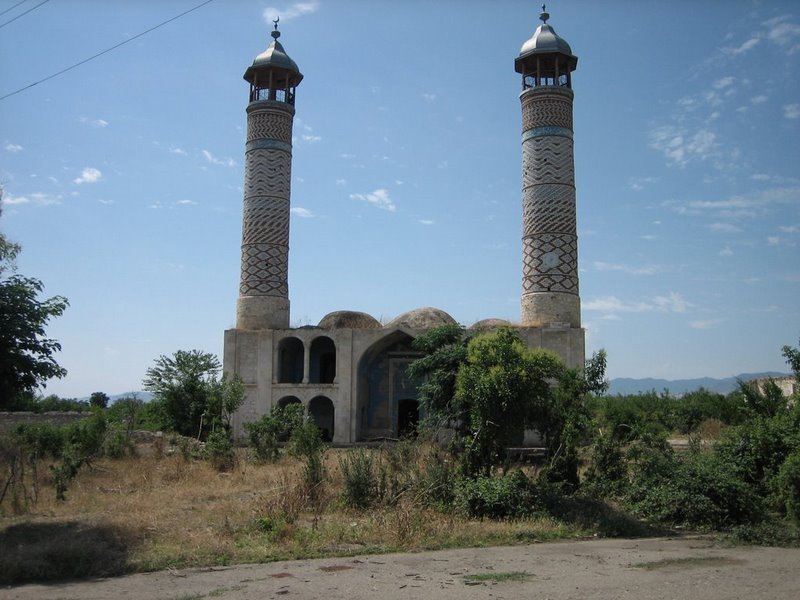 Aghdam. Azerbaijan. Old mosque after armenian occupation/ XVIII c./ by Ilgar-Nakhichevan