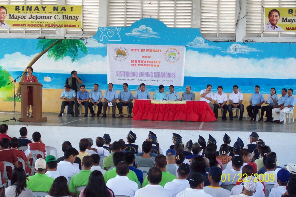 Cardona Gym ( Makati City & Cardona Rizal Sisterhood Signing ceremonies by RODEAN