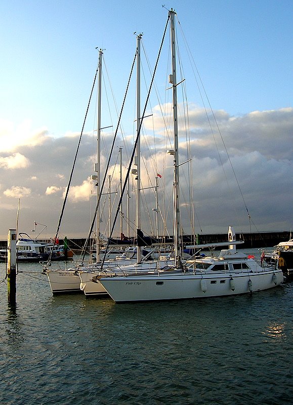 Lymington boats by Phillip Swain