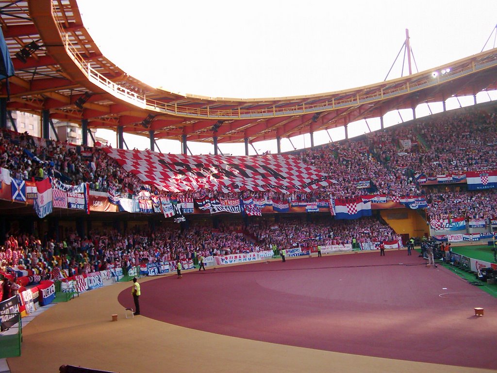 Croatia fans at Euro 2004 v France by colin_more