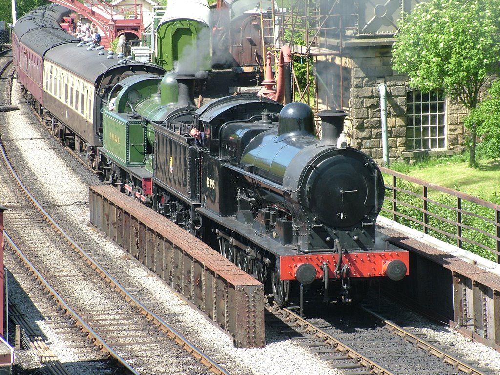 Super D 49395 and Lambton Colliery No.29 at Goathland by alan drury