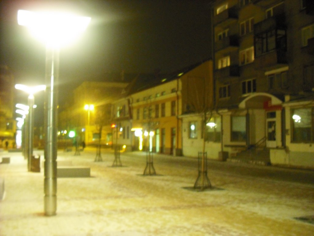 Klaipėda (クライペダ), Lithuania (リトアニア), European Union (欧州連合). 2009-02-05, evening ca 7-9 p.m. by Tomaskla