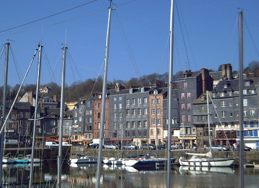 Ancient Honfleur Harbour by Valerie