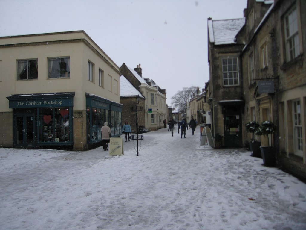 The Old High Street looking north in February 2009 by Ben Croft