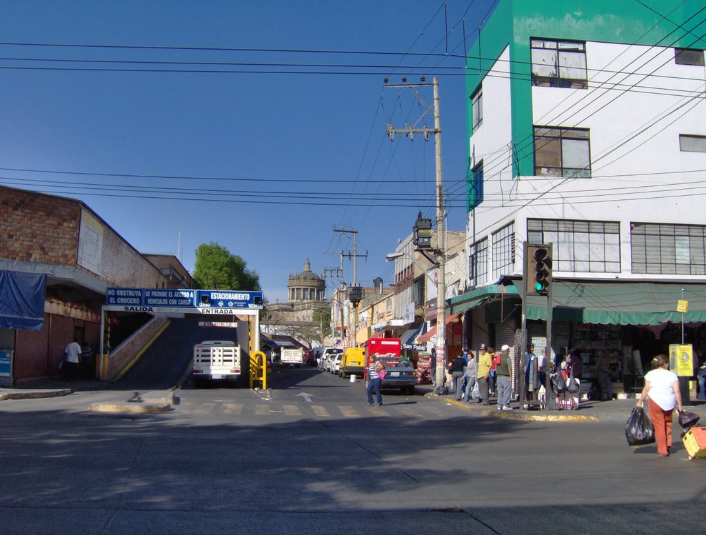 Cabins street corner Javier Mina, view from south to north. Calle Cabañas, esquina Javier Mina, vista de Sur a Norte. by Jose Antonio Zarazua…