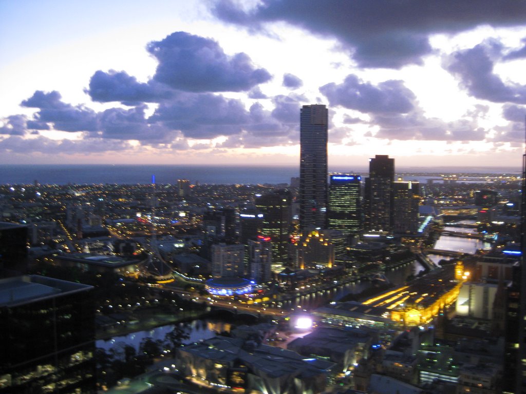 "Sofitel Melbourne" view over Melbourne by willem-westerhuis