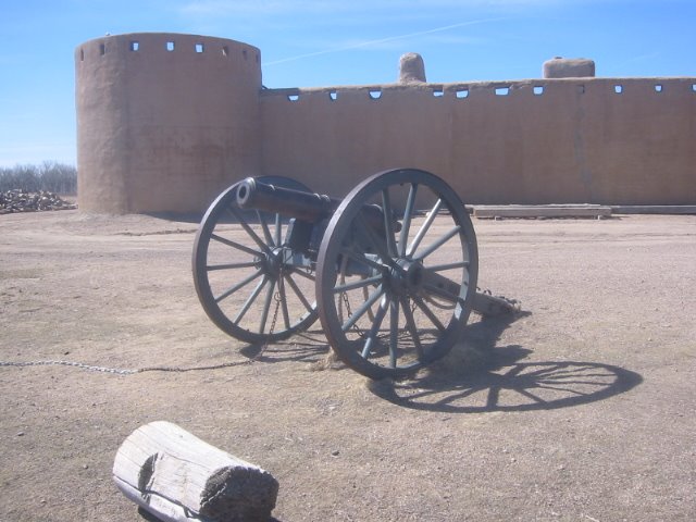 Canon in front of Bent's Old Fort by Matareno