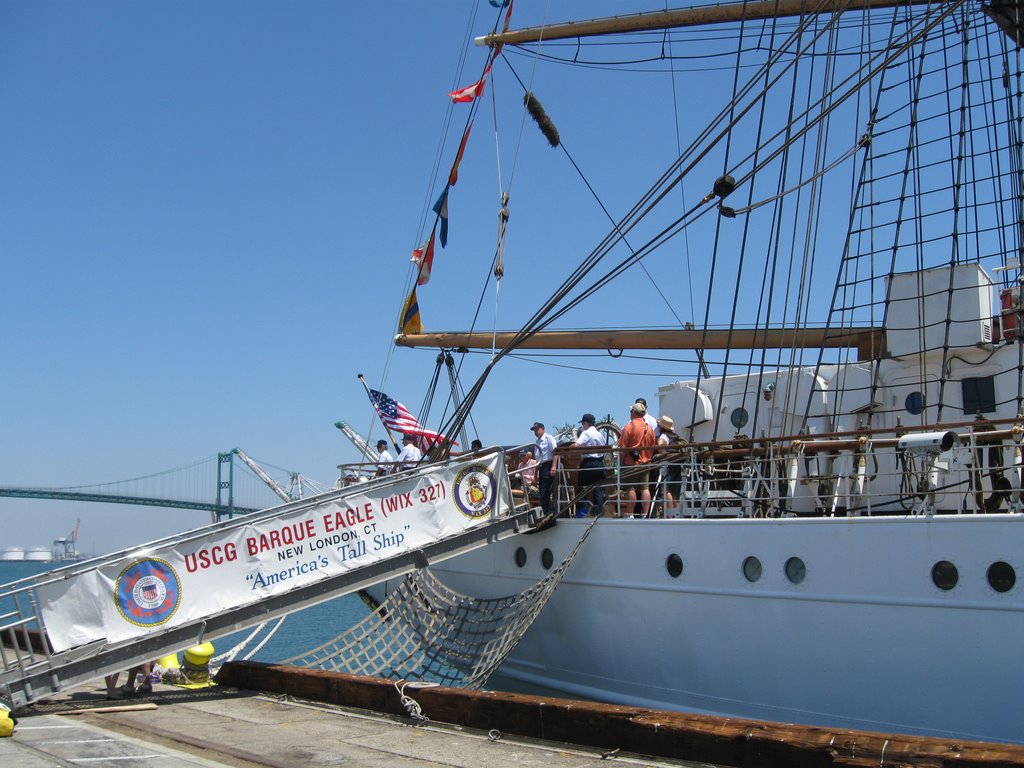 USCG Barque Eagle in San Pedro, CA USA July 2008 by jmbarbossa