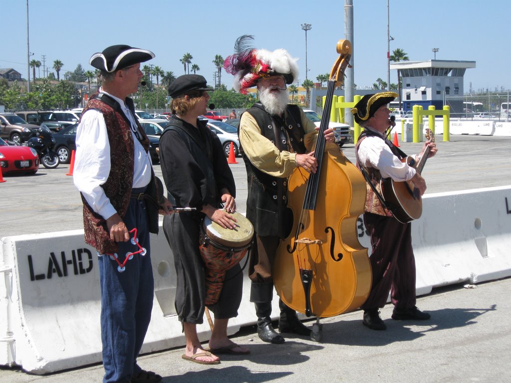 Pirates Band singing at the Tall Ships Festival in San Pedro, CA USA 7-2009 by jmbarbossa