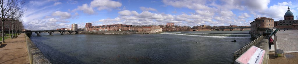 La Garonne from the dam by geojack