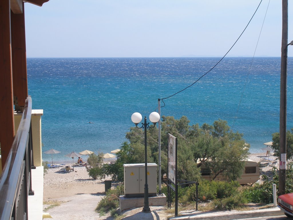 Votsalakia beach from hotel by Nicklas_K