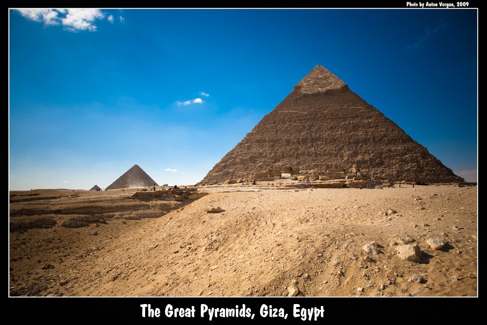 The Great Pyramids, Giza by Anton Vergun