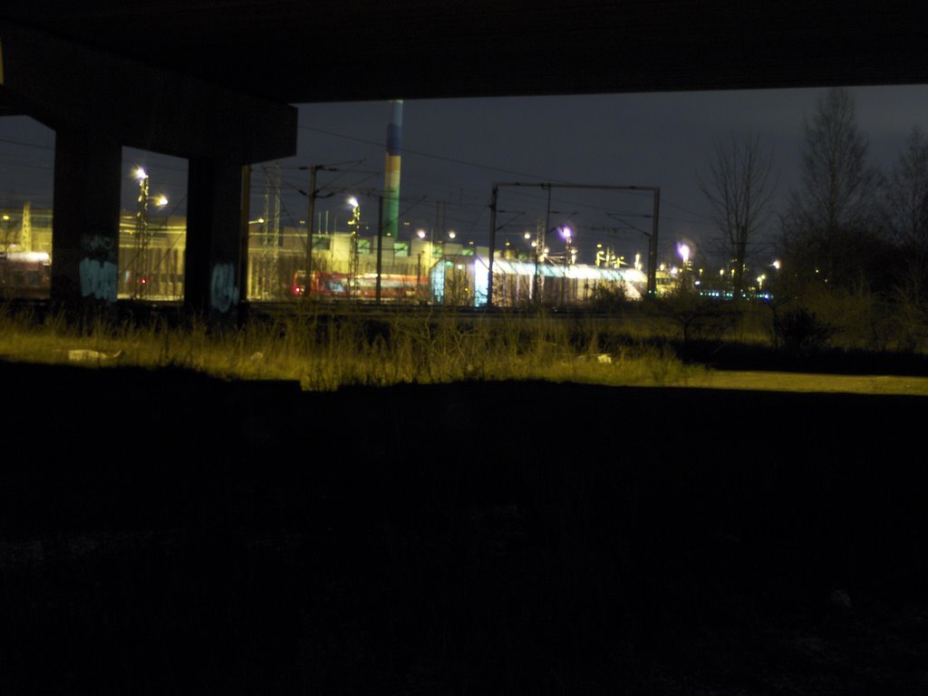 S-tog plads - By night by Gimbe