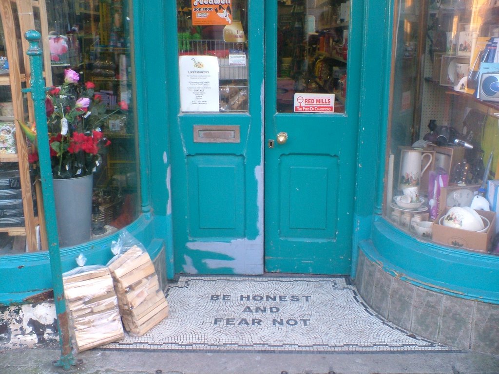 Entrance to Devitts shop, Enninstymon, Co. Clare by Alan Larkin