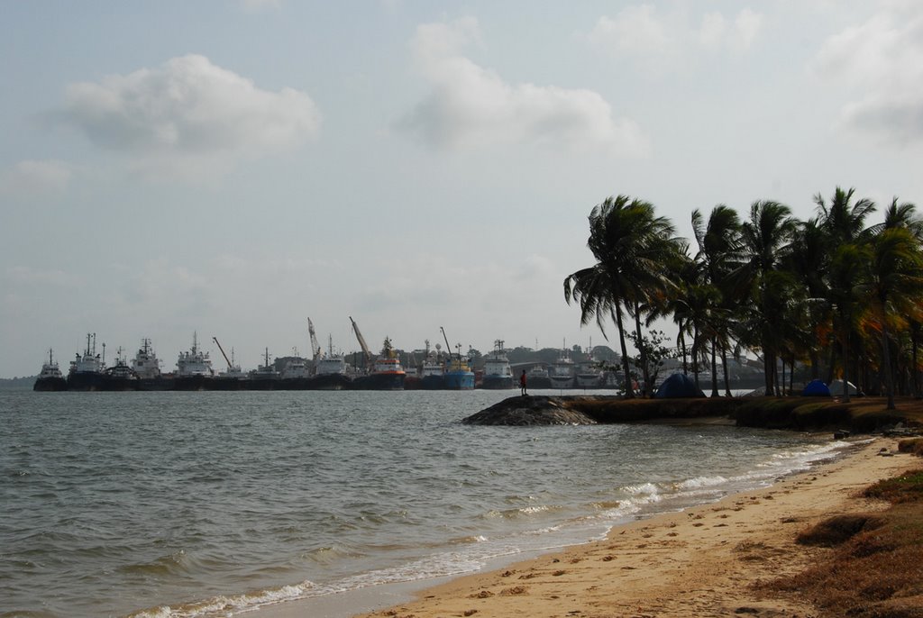 Off Shore Supply Base, Loyang, Singapore by John Muzi