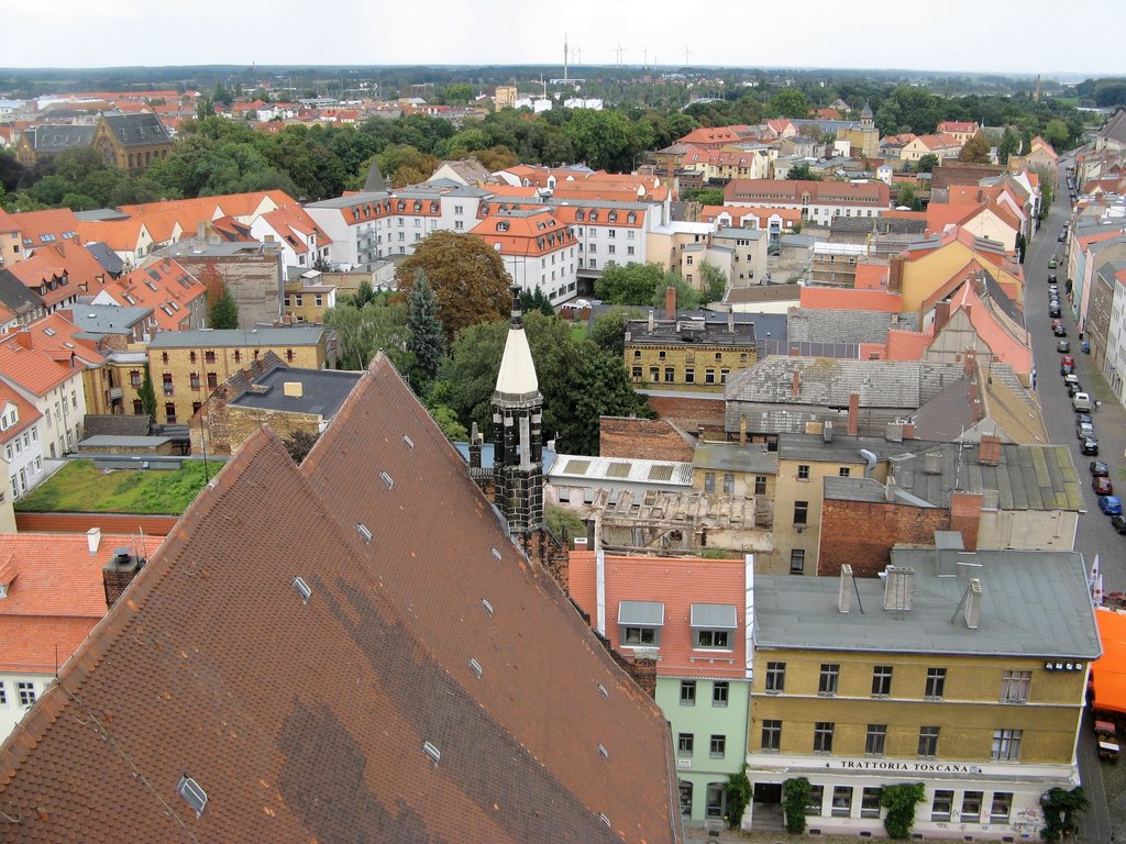 Blick vom Turm der Stadtkirche by Hubert.Dewald