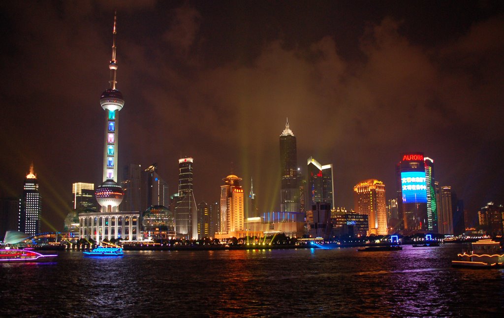 A view to Pudong from the Bund by StPeter