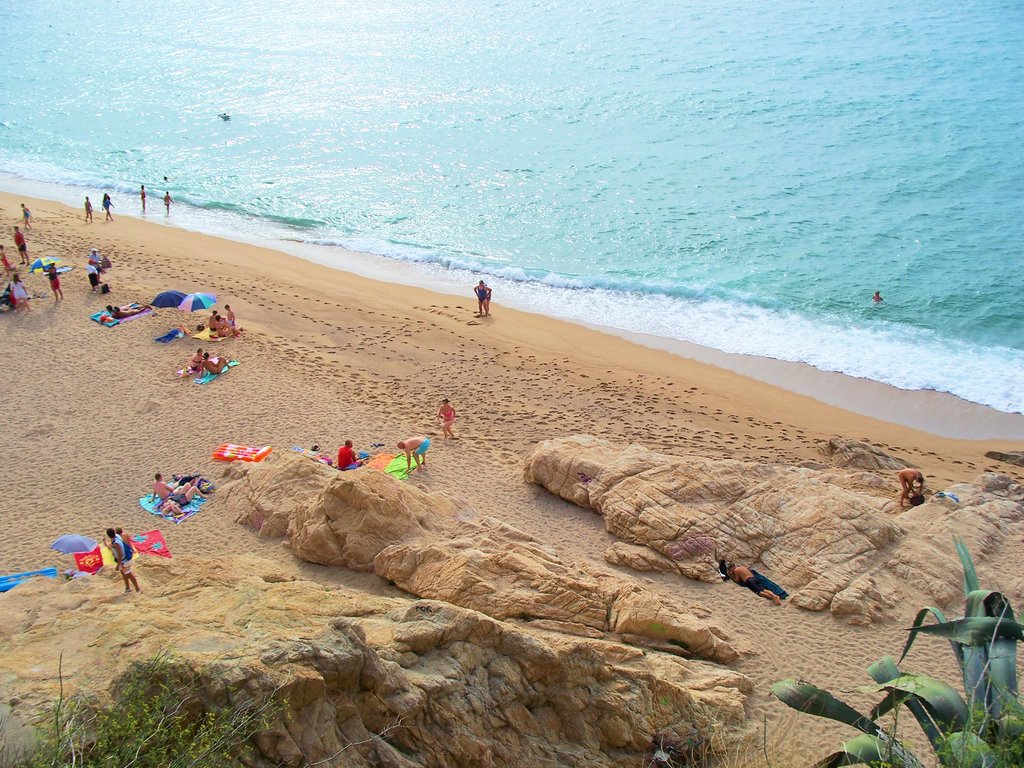 Calella beach,Spain.August 2007. by james.f.