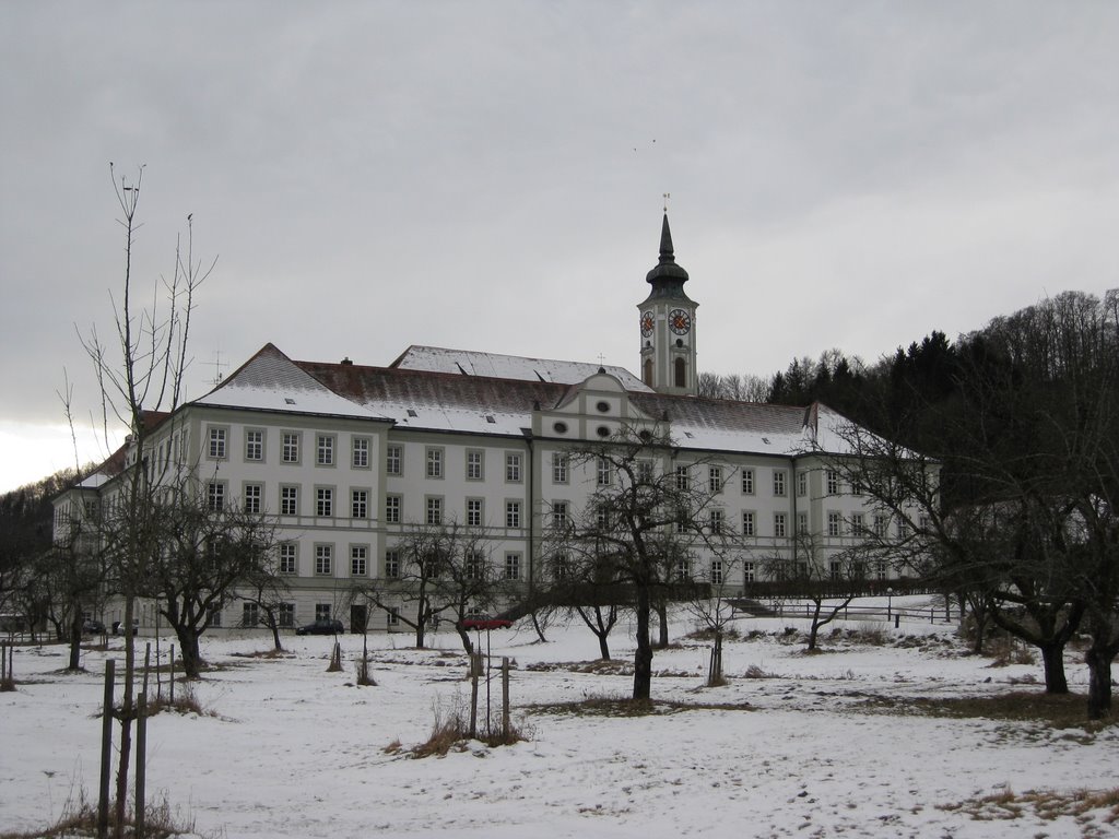 Kloster Schäftlarn - Nordseite mit Obstgarten by Ich Dich