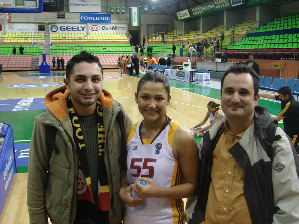 GALATASARAY WOMEN TEAM PLAYER NUMBER 55 ESRA ŞENCEBE AND ME ,MUSTAFA DAŞ by ozan peşluk