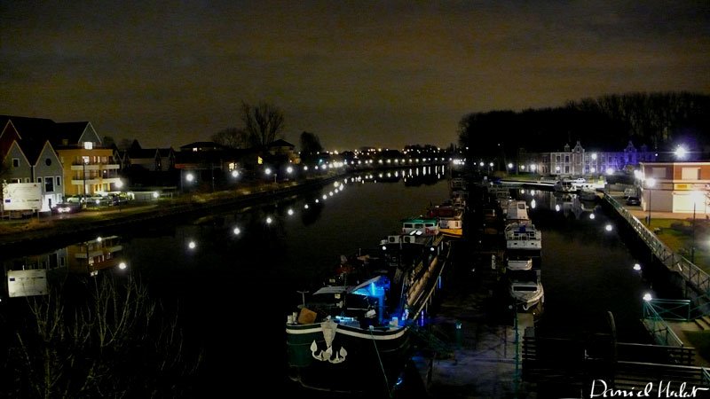 Le port la nuit - 080209 - Harbour at night by Daniel Herlent