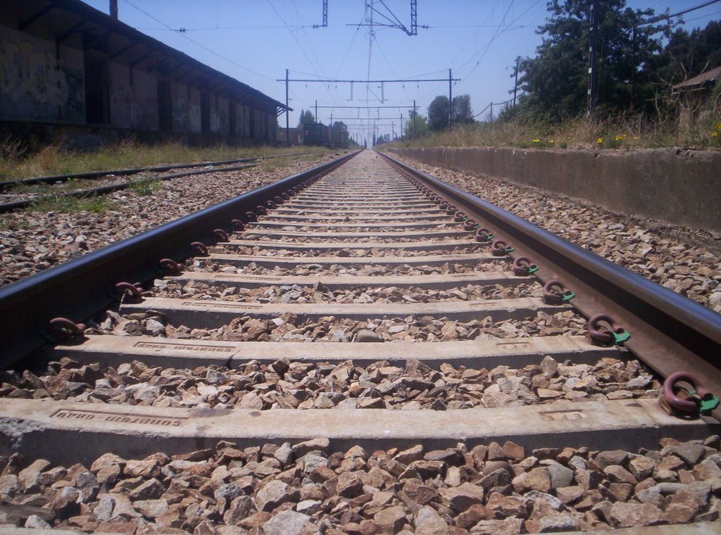 Ferrocarrril en la estación Teno by Luis Bahamondes Pérez