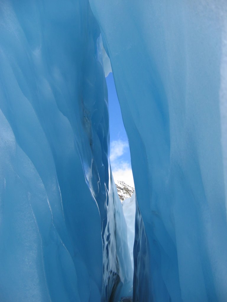 The blue ice and crevasses of Franz Josef Glacier by Martin Zustak