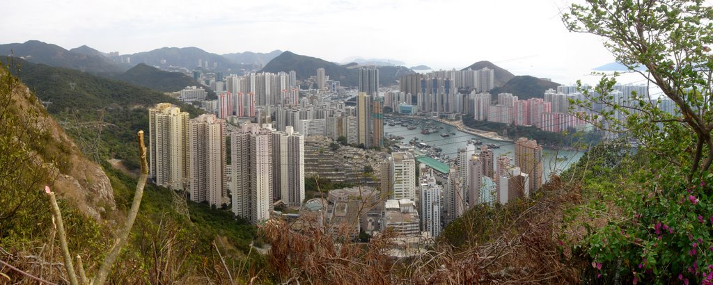 Panoramic view of Aberdeen, Hong Kong by ignacio.garcia