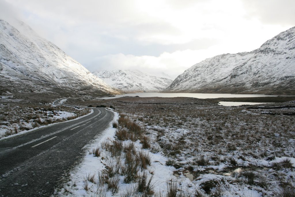 Snow on road to Delphi by ballinteer