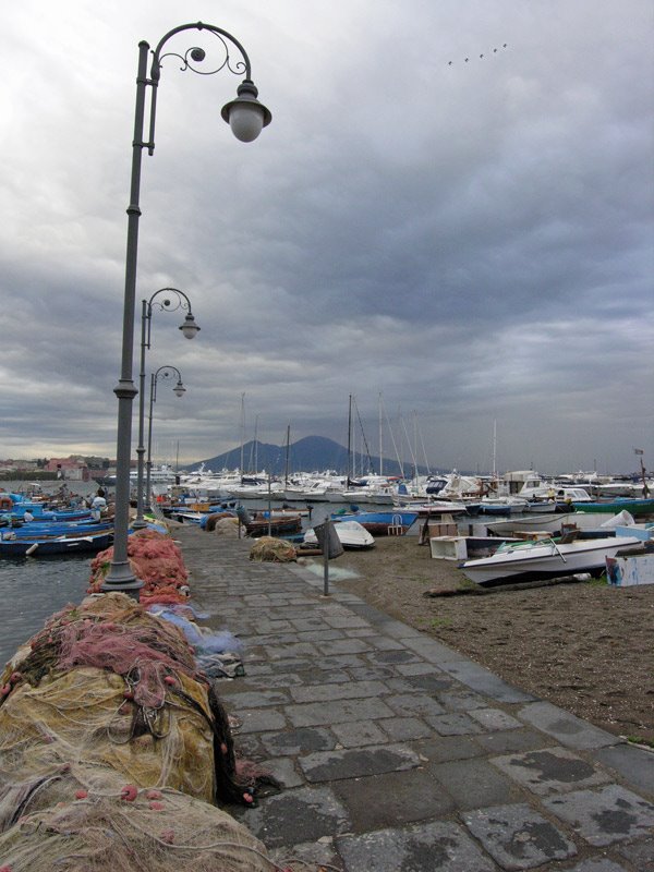 Nets, Lamps, Boats, Volcano by Tony Smull