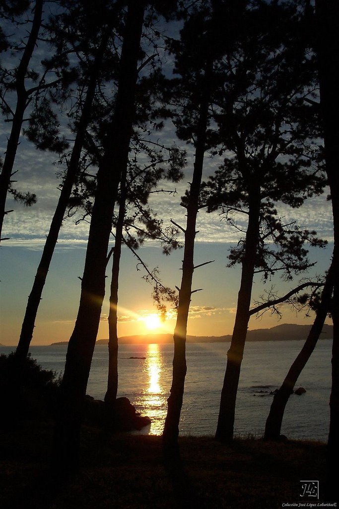 PUESTA DE SOL EN OS OLMOS (VIGO) by José López Lobariñas