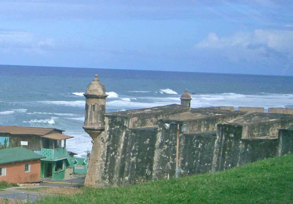 City wall and barrio by Bill Cook