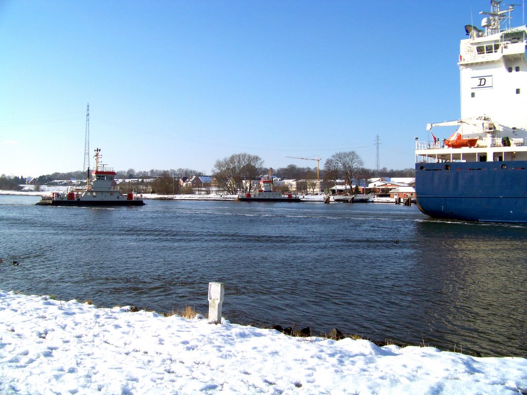 Schacht-Audorf - Fährbetrieb - ferry sevice by DL1LAM