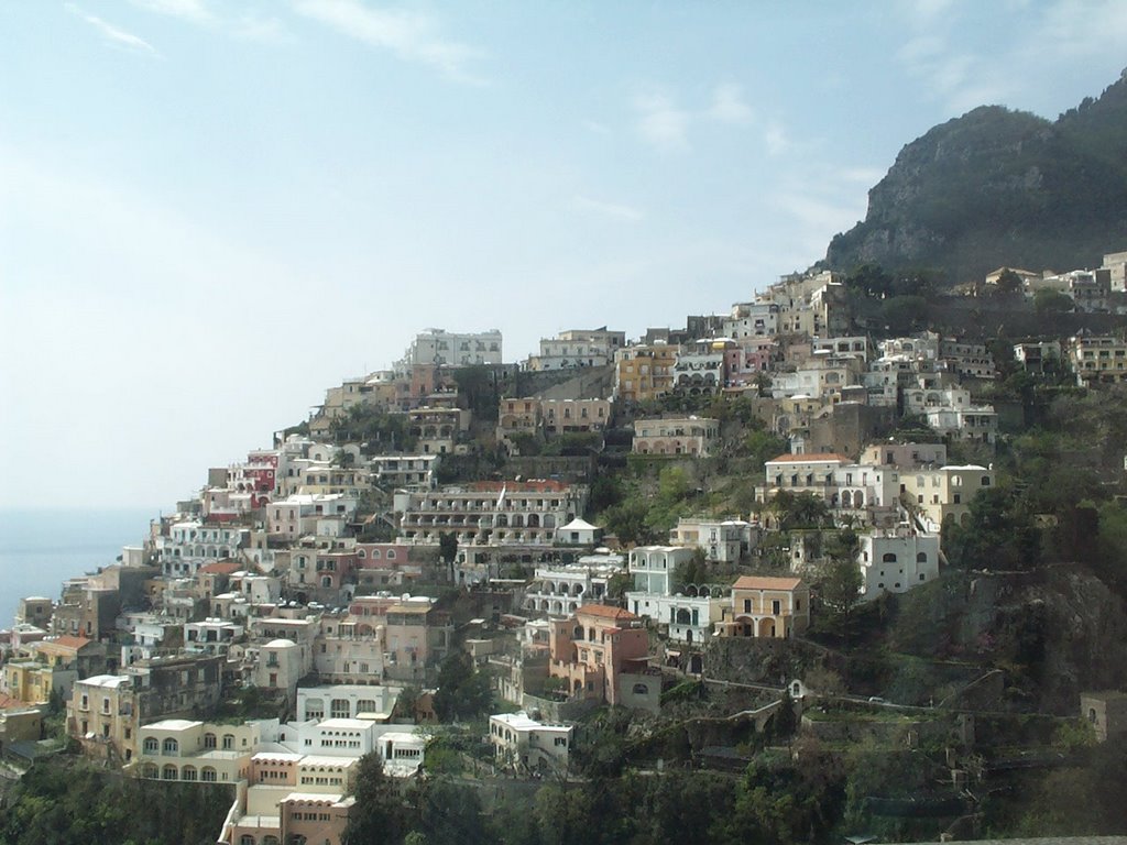 Positano hillside by Leon McNeill