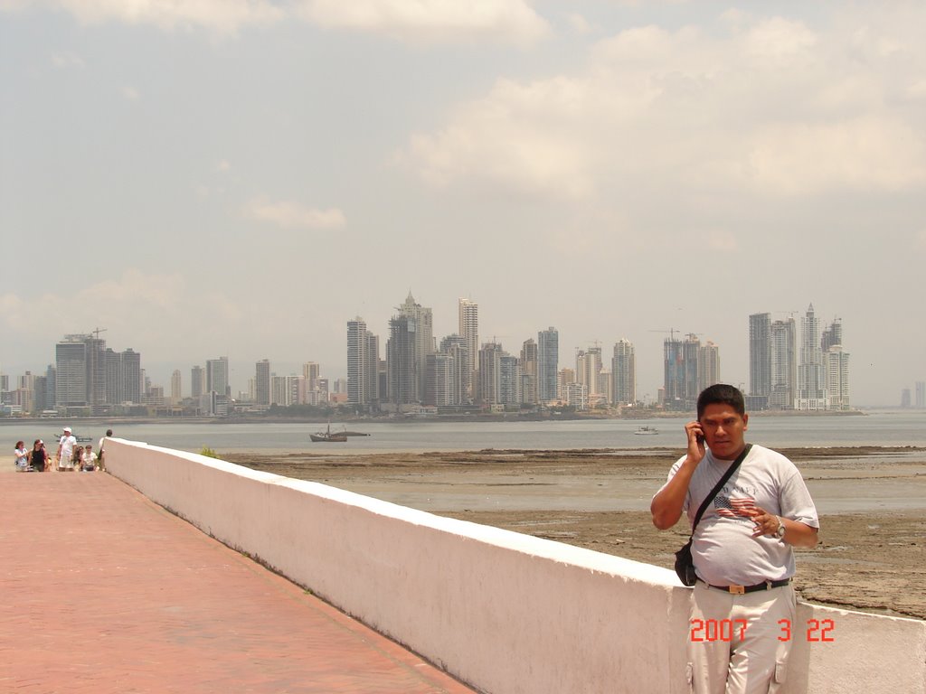 Panama City From Panama Vieja by Sergio Oliva