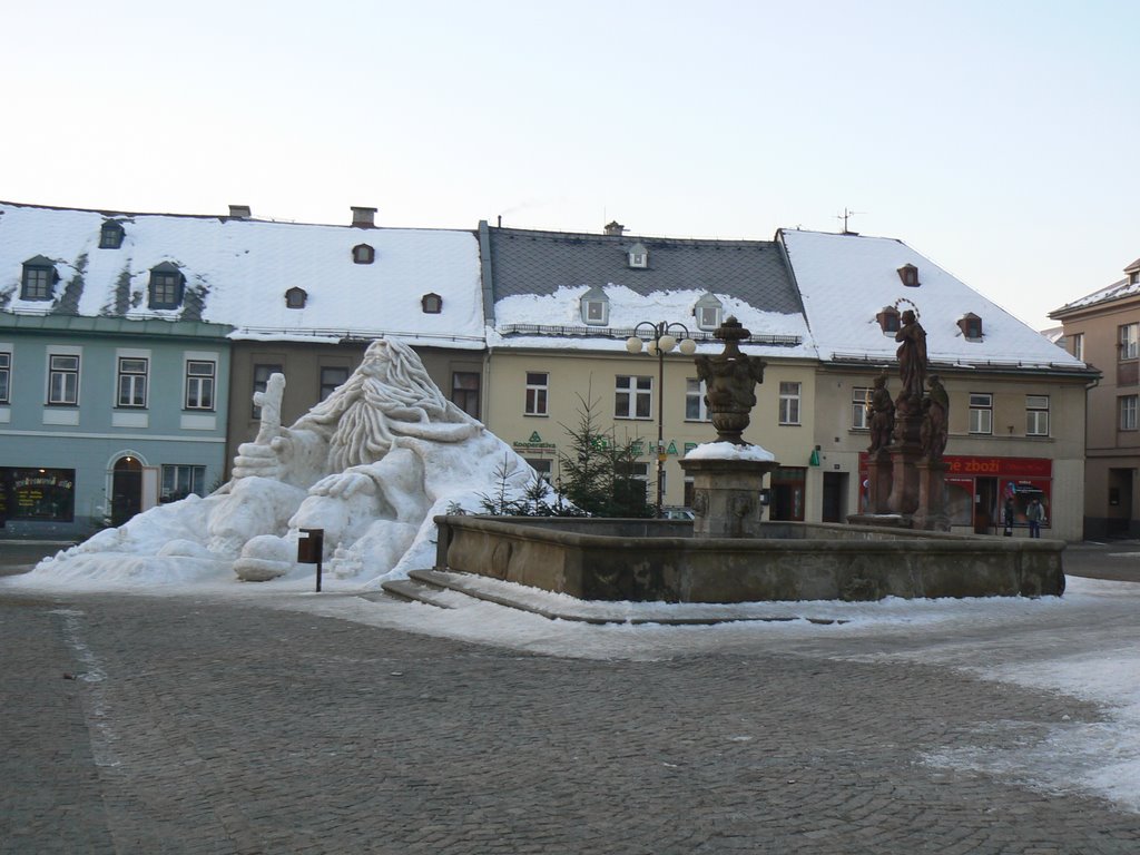 Snow statue - Krakonoš, Jilemnice by janniccka