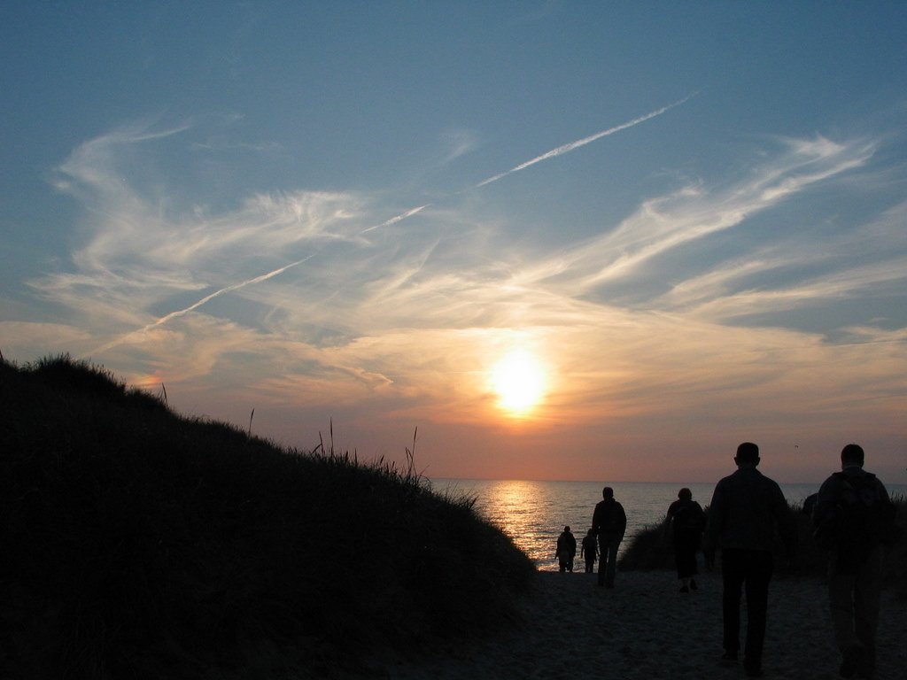 Opgang til stranden ved Vedersø Klit by Lær IT