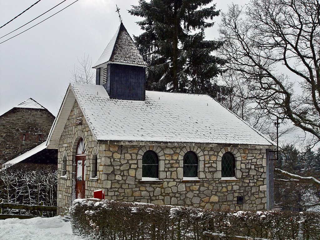 Chapel in Longfaye village, winter 2009 by andorraliechtenstein