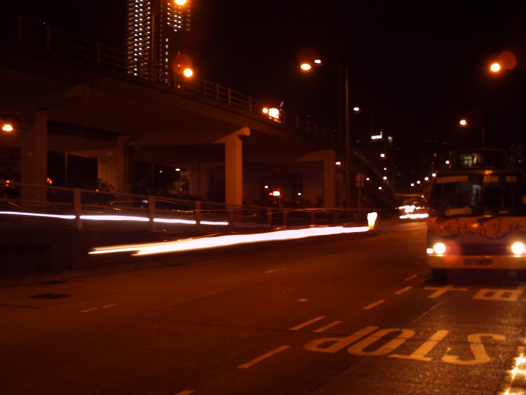 Prince Edward Rd West from busstop by Takuya Ichihara