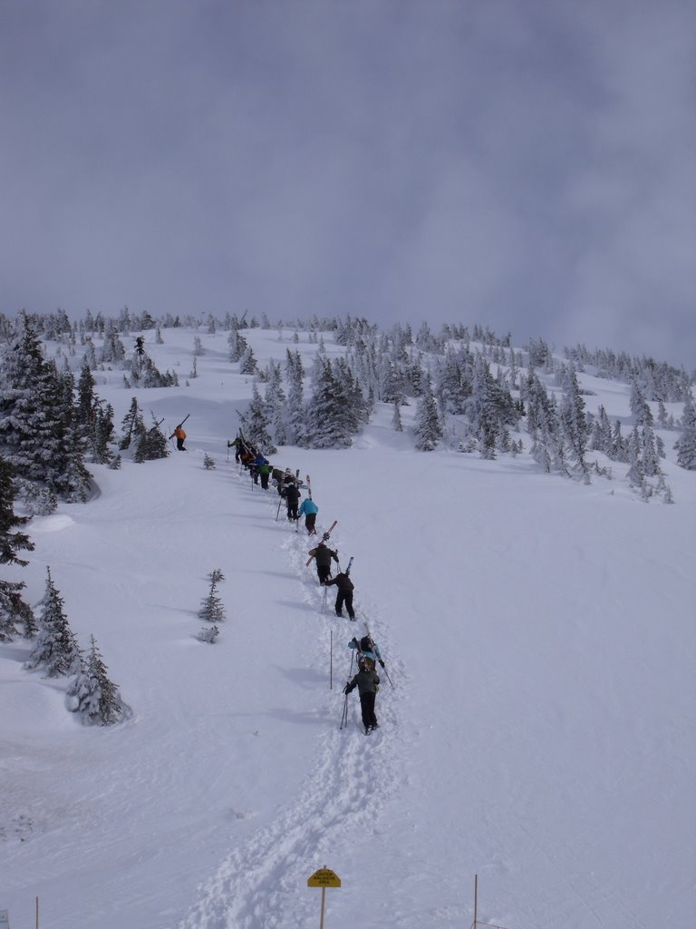 Hiking up to Summit at Revelstoke by peekers